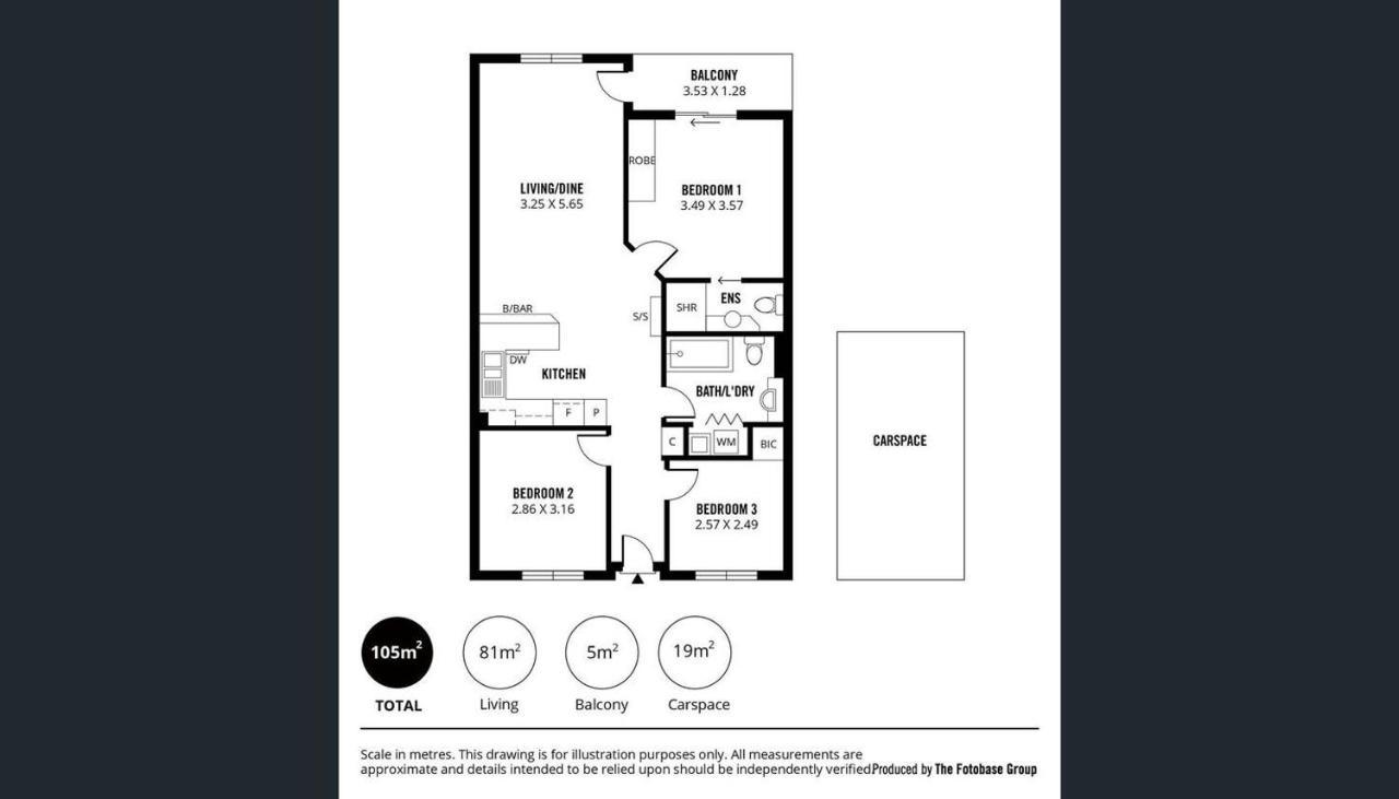 Adelaide Cbd Apartment - 3Br, 2Bath & Carpark Exterior foto